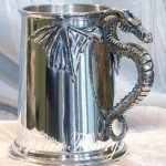 Pewter Dragon Tankard Mug