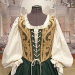 Renaissance Wench Bodice and Skirt Green