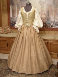 Renaissance Faire Dress Medieval Costume Bodice Corset Skirt Wench Gown