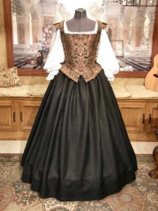 Renaissance Dress Elizabethan Middle or Merchant Class Gown Costume Clothing