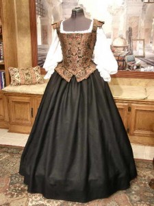 Renaissance Dress Elizabethan Middle or Merchant Class Gown Costume Clothing