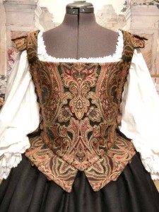 Renaissance Elizabethan Dress Middle Class or Merchant Gown Costume Clothing