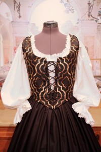 Black & Gold Bodice Ensemble 3