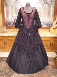 Medieval Renaissance Gothic Wench Witch Bodice Corset Skirt Gown Dress Costume