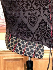 Men's Renaissance Doublet Jerkin Cavalier Pirate Courtier Nobility Vest Black