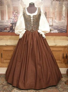 Renaissance Maiden Wench Bodice Skirt Costume