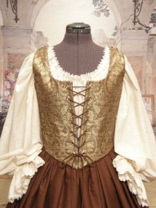 Renaissance Maiden Wench Bodice Skirt Costume