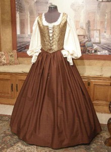 Renaissance Maiden Wench Bodice Skirt Costume