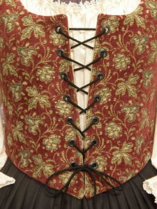 Lady Pirate Wench Corset Bodice Clothing Dress Gown Renaissance Costume