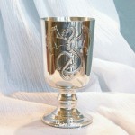 Pewter Dragon Goblet Chalice Wine Cup