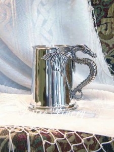 Pewter Dragon Tankard Mug