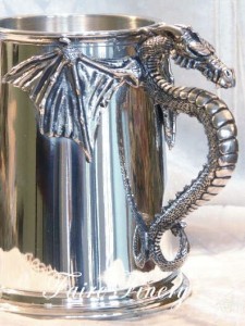 Pewter Dragon Tankard Mug