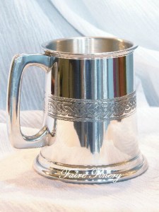 Small half pint celtic tankard wine cup