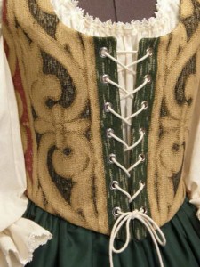 Renaissance Wench Bodice and Skirt Green