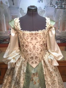 Ivory and Sage Gown 4