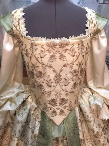 Ivory and Sage Gown 6