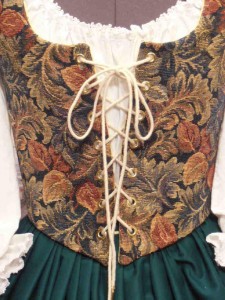 Renaissance Wench Bodice Corset Skirt Gown Dress Medieval Maiden Costume