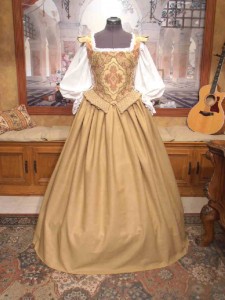 Renaissance Middle or Merchant Class Gown Dress Clothing