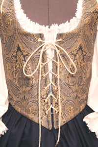Renaissance Bodice Skirt Dress Gown Corset Costume Maiden Wench Medieval Garb