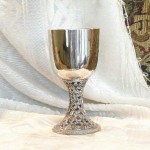 Celtic Pewter Goblet Chalice Wine Cup