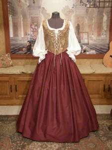 Renaissance Wench Bodice Skirt Gown Dress for Fair