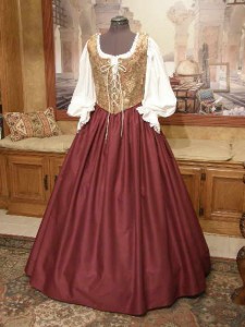 Renaissance Wench Bodice Skirt Gown Dress for Fair