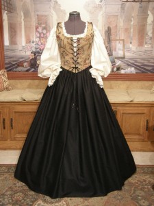Renaissance Wench Costume Bodice Skirt Gown Dress Faire Clothing Garb