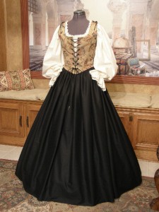 Renaissance Wench Costume Bodice Skirt Gown Dress Faire Clothing Garb